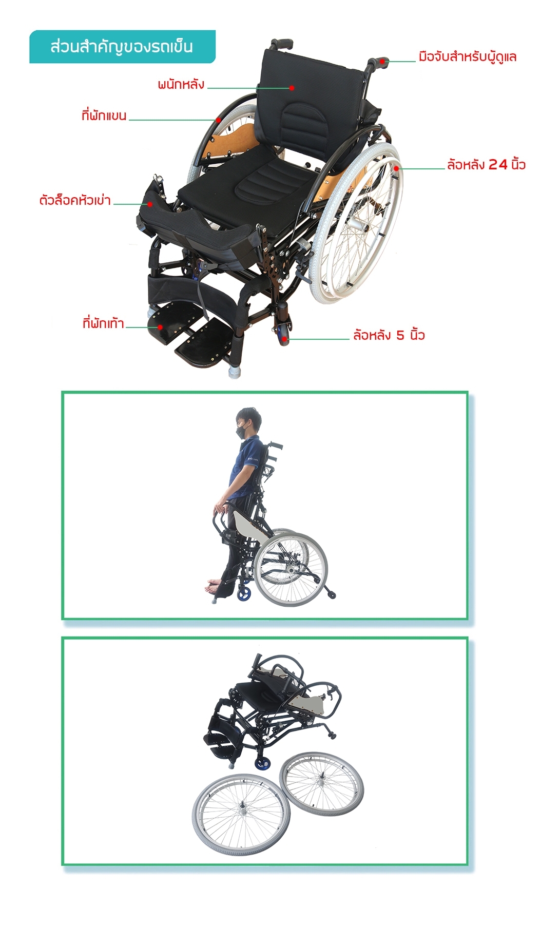 รถเข็น-วีลแชร์-สปอร์ต-ปรับยืน-Standing-Wheelchair-รุ่น-Super-Standing-Two